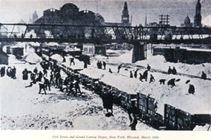 Grand Central during the blizzard.
