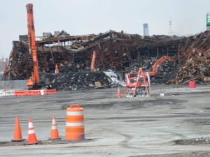 Burnt Citi Storage site, the biggest missing piece of the promised park. Photo by Janos Marton. 