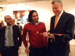 Me and Bill with potential Sheldon Silver challenger Paul Newell (left).