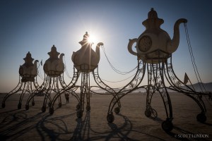 Alex Wright's Lost Tea Party at Burning Man. (Photo by Scott London.) There are sadly no images of New York's second string Tea Party.