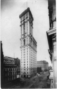 New York Times building in 1906. Photo from Untapped Cities. 