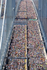 The Verrazano-Narrows is perhaps best known as the start of the NYC Marathon.
