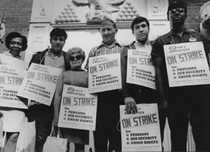 Image from DC 37 site. Unfortunately, the few drawbridge images of the strike were embedded into grainy newspaper pages.