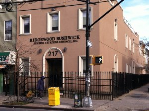 Ridgewood Bushwick Seniors Citizens Council - the humble power hub of the Lopez empire. Courtesy of the New York World.